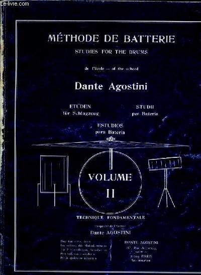 METHODE DE BATTERIE studies for the drums de l'cole- of the school VOLUME II
