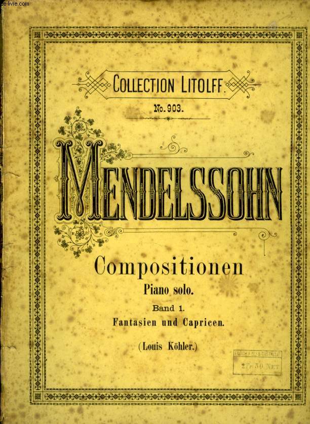 COMPOSITIONEN BAND 1 FANTASIEN UND CAPRICEN ( FANTAISIES ET CAPRICES)