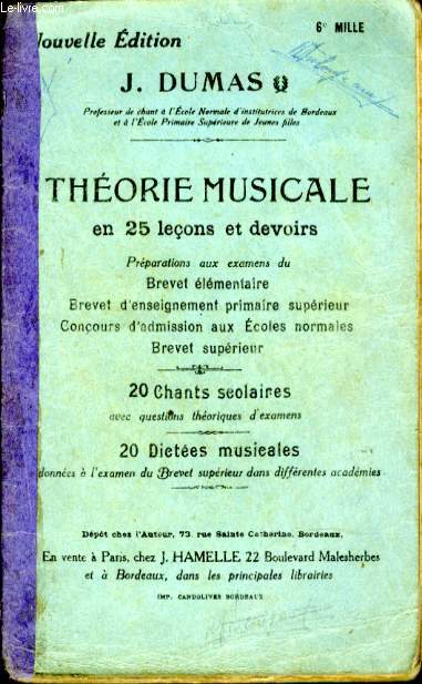 THEORIE MUSICALE EN 25 LECONS