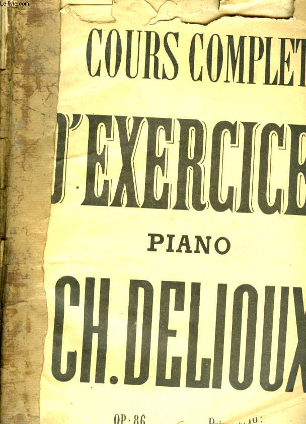 COURS COMPLET D'EXERCICES POUR PIANO OP 86