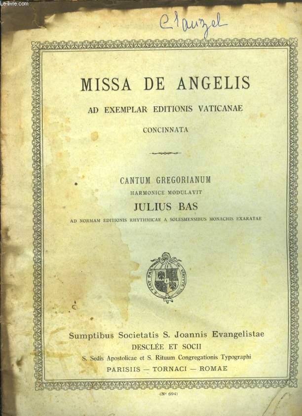 MISSA DE ANGELIS