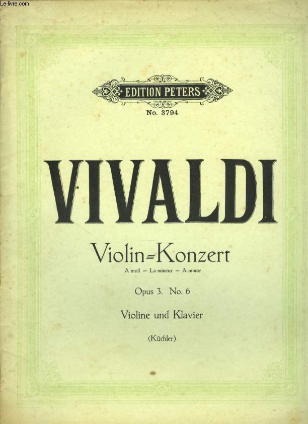 VIOLIN - KONZERT OPUS 3 N6