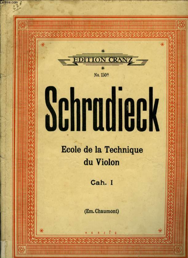 ECOLE DE LA TECHNIQUE DU VIOLON