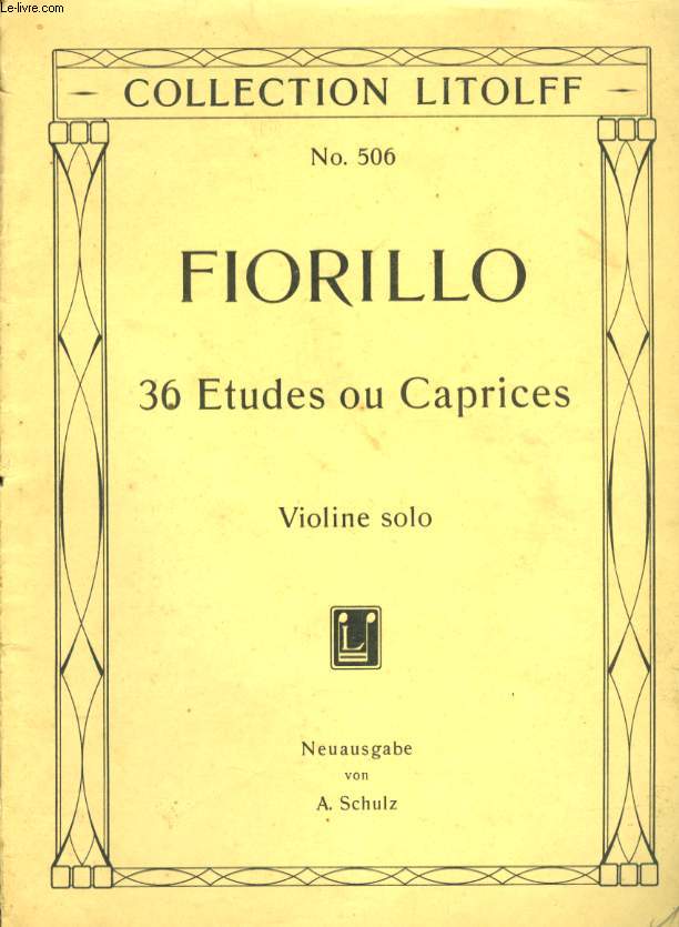 FIORILLO 36 ETUDES OU CAPRICES