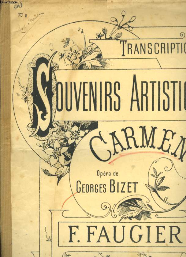 SOUVENIRS ARTISTIQUES CARMEN N1