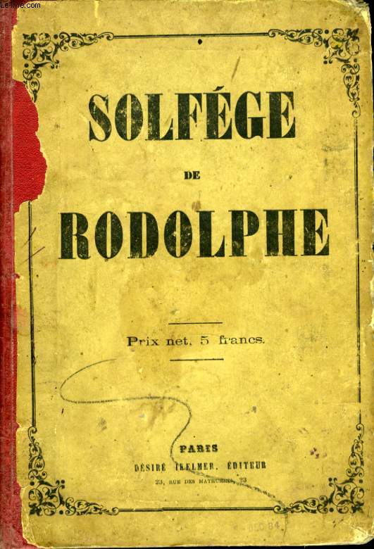 SOLFEGE DE RODOLPHE