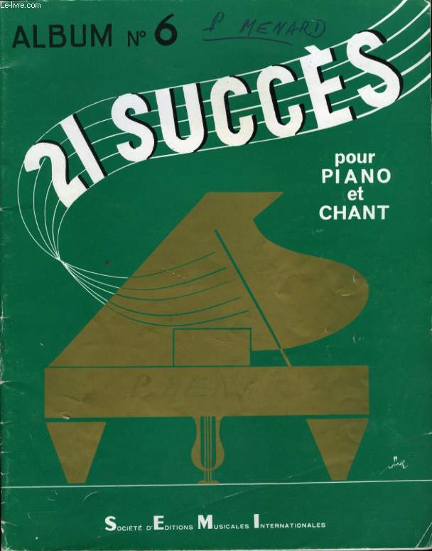 21 SUCCES POUR PIANO ET CHANT