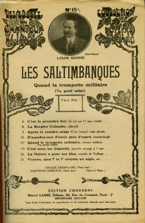 LES SATIMBANQUES N 15 QUAND LA TROMPETTE MILITAIRE ( VA GENTIL SOLDAT)