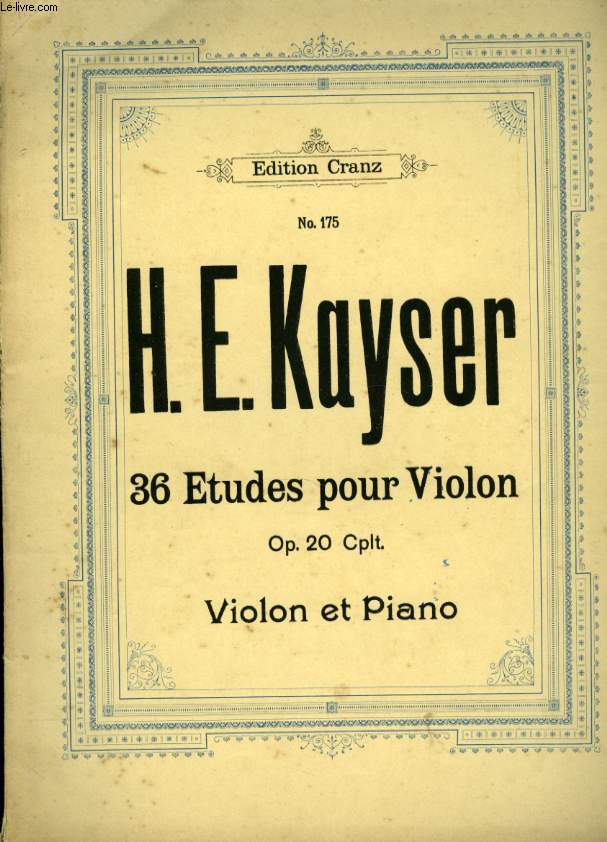 36 ETUDES POUR LE VIOLON OP 20 CPLT