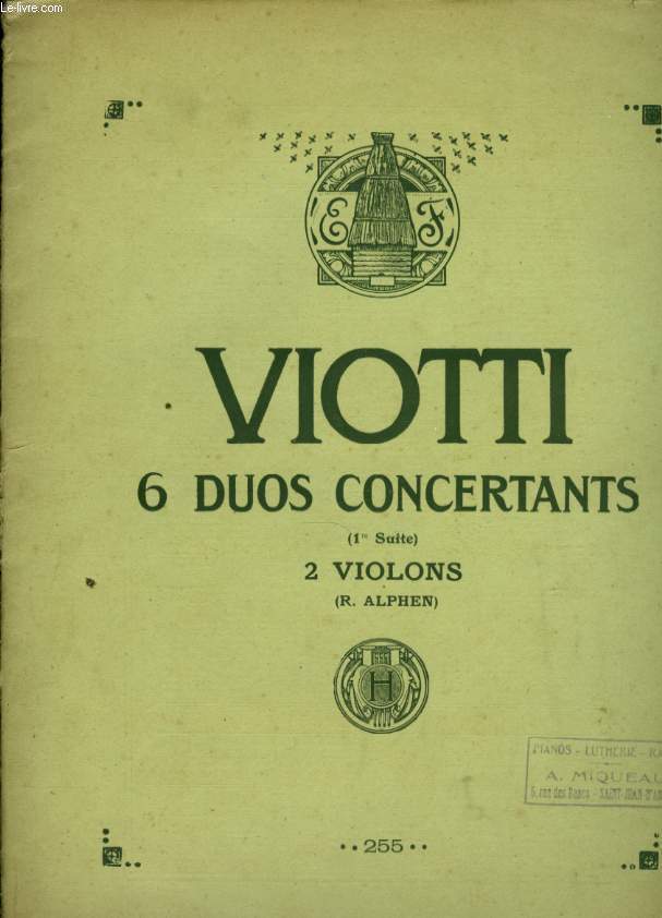 6 DUIS CONCERTANTS ( 1EERE SUITE) 2 VIOLONS