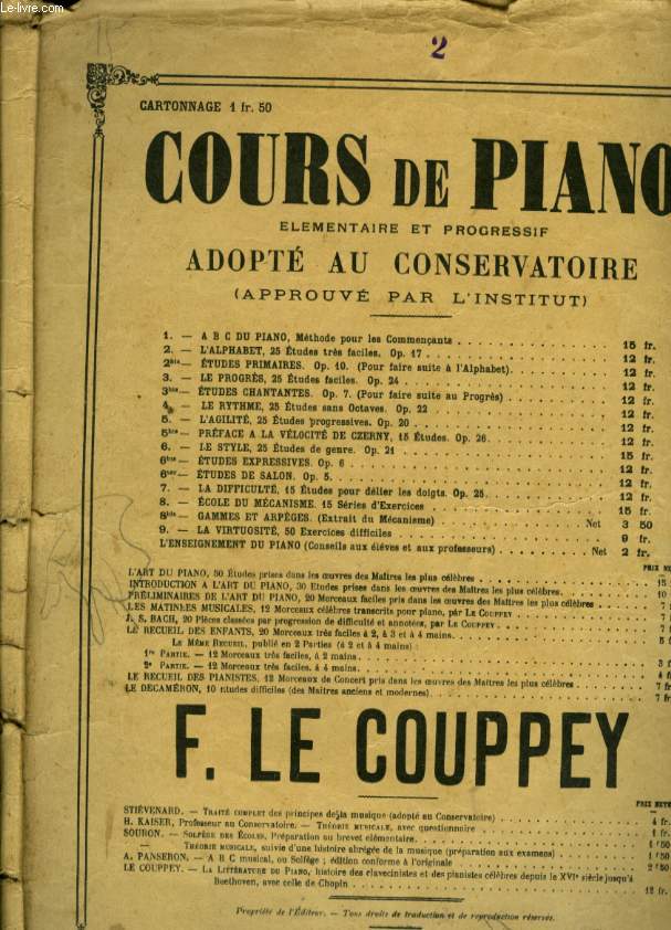L'ALPHABET COURS DE PIANO N2