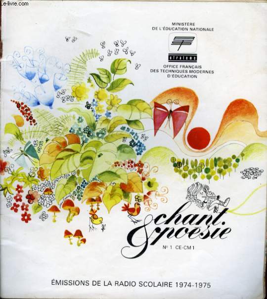 CHANT ET POESIE LIVRET N1 CE2 - CM1