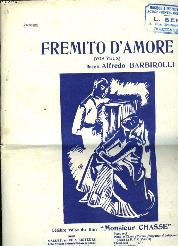 FREMITO D'AMORE ( FREMISSEMENT D'AMOUR)