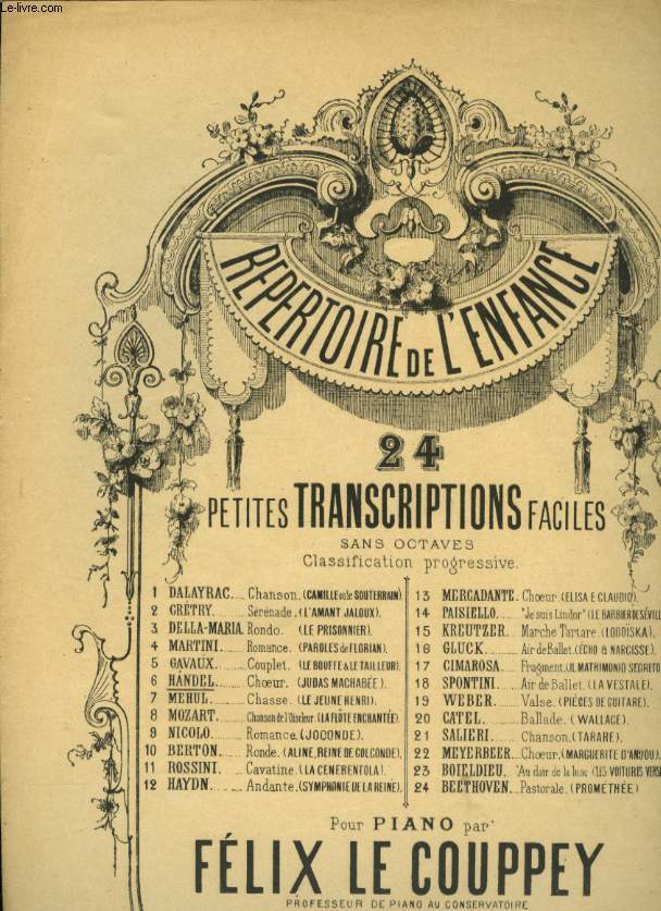 24 PETITES TRANSCRIPTIONS FACILES N6 HANDEL