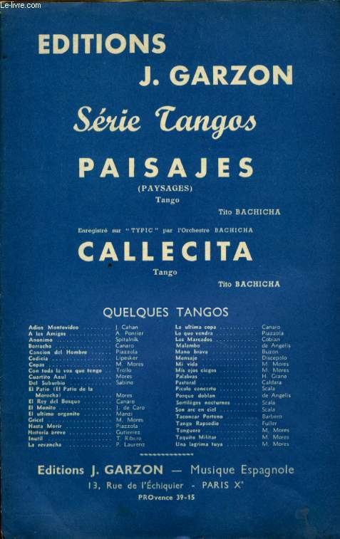 PAISAJES ( PAYSAGES) / CALLECITA