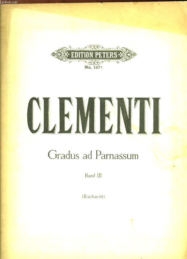 GRADUS ET PARNASSUM BAND III