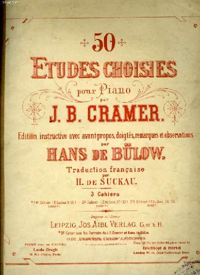50 ETUDES CHOISIES (2 cahier)