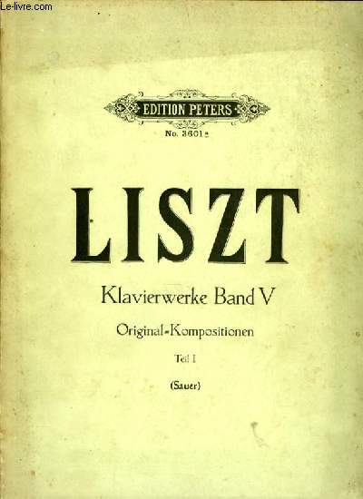 LISZT - KLAVIERWERKE BAND V