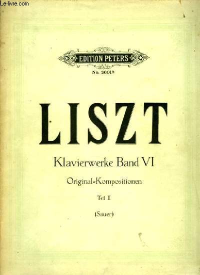 LISZT - KLAVIERWERKE BAND VI