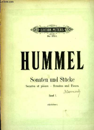 HUMMEL - SONATEN UND STCKE BAND I.