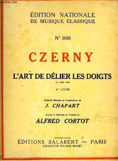 L'ART DE DELIER LES DOIGTS - 4me LIVRE