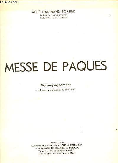 MESSE DE PAQUES. ACCOMPAGNEMENT CONFORME AUX PRINCIPES DE SOLESMES.