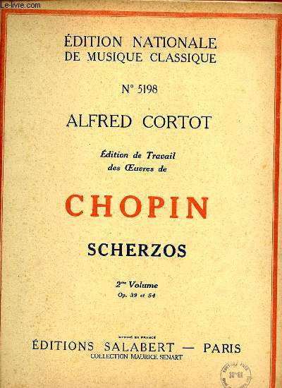 SCHERZOS 2ME VOLUME OP. 39 ET 54.