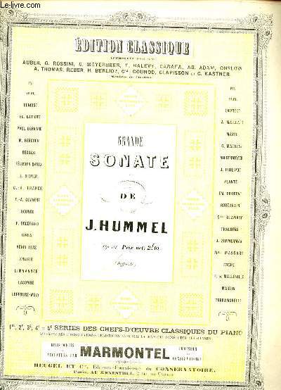 GRANDE SONATE. PIANO.