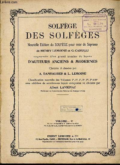 SOLFEGE DES SOLFEGES. VOLUME 2C.