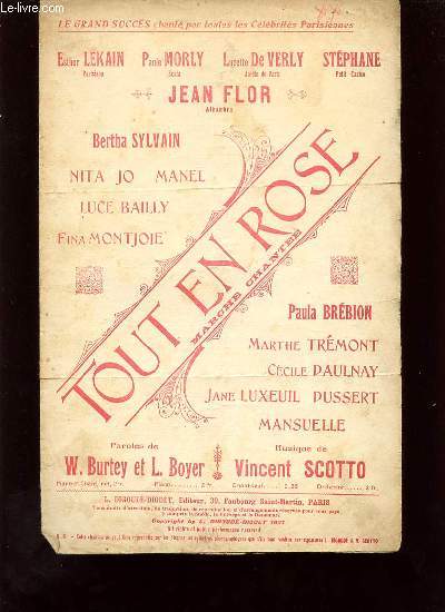 TOUT EN ROSE ! Chant populaire.