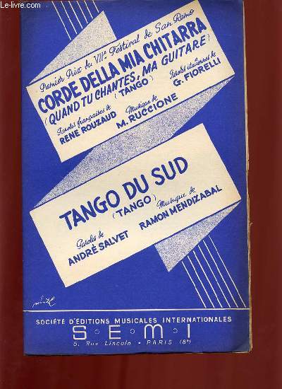 TANGO DU SUD.