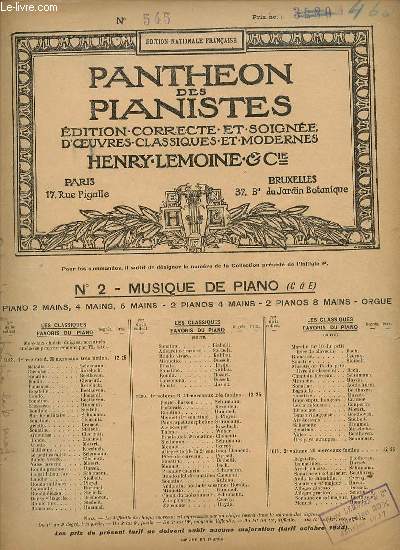 POLONAISE - FANTAISIE POUR PIANO.