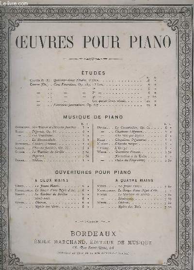 OEUVRES POUR PIANO : MA BARQUE LEGERE, RONDO PASTORAL.