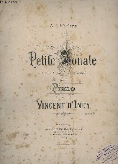 PETITE SONATE POUR PIANO - OP. 9