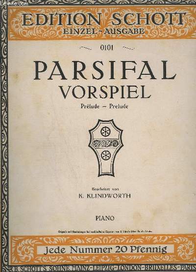 PARSIFAL VORSPIEL - PRELUDE - N0101 - PIANO.