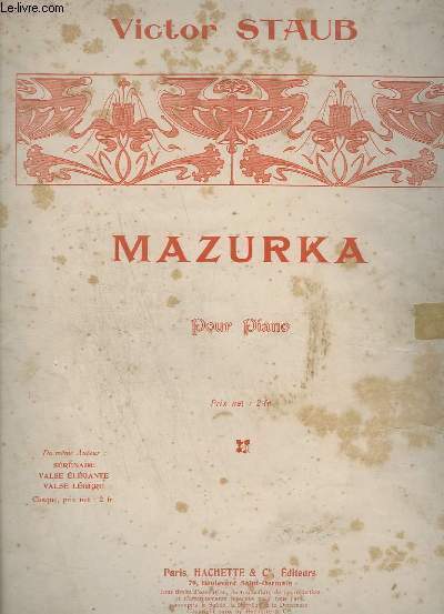 MAZURKA - POUR PIANO.