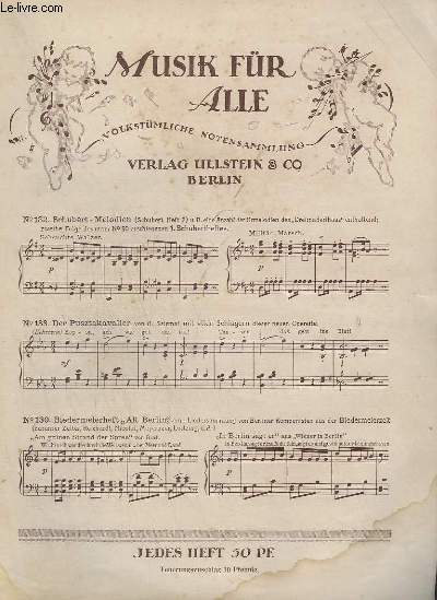 MUSIK FUR ALLE - VOLKSTUMLICHE NOTENSAMMLUNG - N 182 + 133 + 130 + 120 + 116 + 115 + 112 + 100 + 96 + 90 + 77 + 73 + 61/62 + 58 + 52 + 49/55 + 44 + 37/38 + 14 + 7/18.