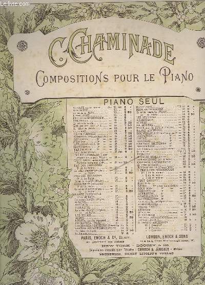 COMPOSITIONS POUR PIANO SEUL - TERPSICHORE, 6 AIR DE BALLET - OP.81.