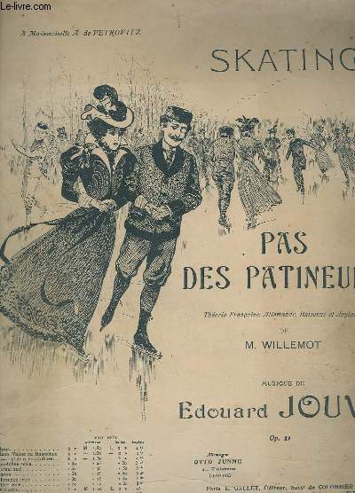 PAS DES PATINEURS - OP.21 - POUR PIANO.