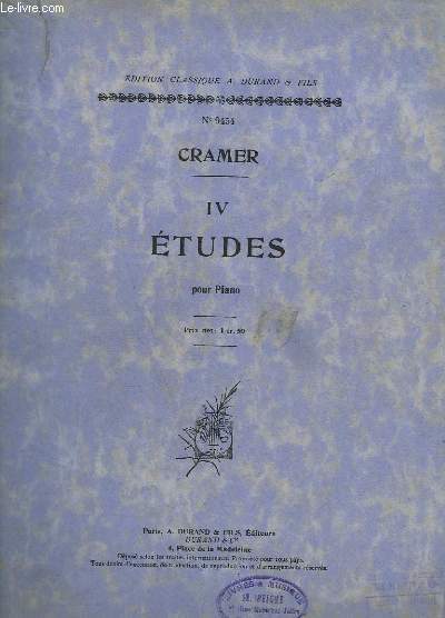 4 ETUDES POUR PIANO - N9454 - ETUDES N 64 A 43.