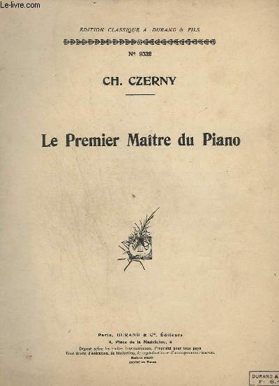 LE PREMIER MAITRE DU PIANO - N 9332.