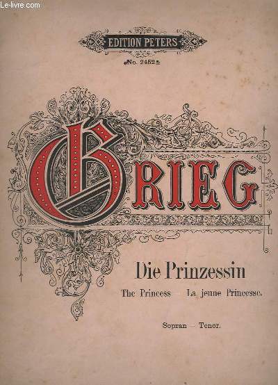 DIE PRINZESSIN / THE PRINCESS / LA JEUNE PRINCESSE - SOPRAN/TENOR - PIANO CHANT.