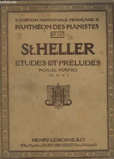 ETUDES ET PRELUDES POUR PIANO - OP.16 N1 - N878 :24 ETUDES : L'ART PHRASER.