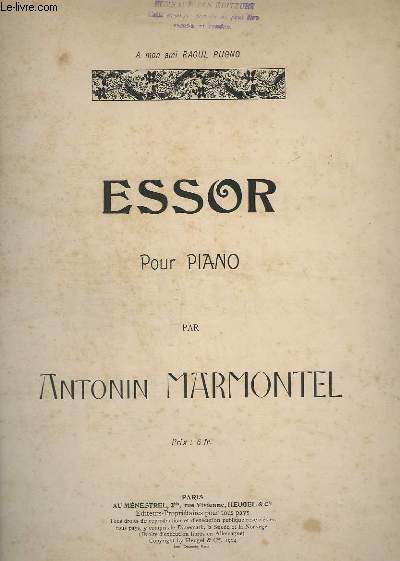 ESSOR - POUR PIANO.