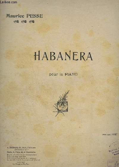HABANERA - POUR LE PIANO.