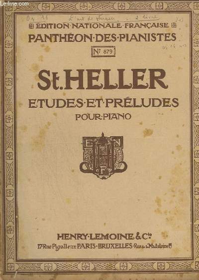 ETUDES ET PRELUDES POUR PIANO - 24 ETUDES EN 2 VOLUMES - LIVRE 1 : DE 1 A 12 ET LIVRE 2 : DE 13 A 24.