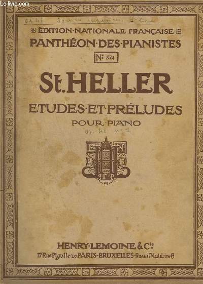 ETUDES ET PRELUDES POUR PIANO - N 874 - OP.46. - 30 ETUDES PROGRESSIVES EN 2 VOLUMES - LIVRE 1 : DE 1 A 15 ET LIVRE 2 : DE 16 A 30.