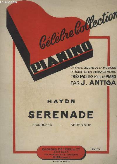 SERENADE / STANDCHEN - COLLECTION PIANINO N9.