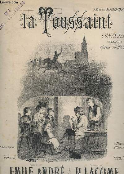 LA TOUSSAINT - N 3 : BASSE OU CONTRALTO - PIANO CHANT.