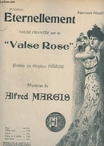 ETERNELLEMENT - VALSE CHANTEE SUR LA VALSE ROSE - PIANO.